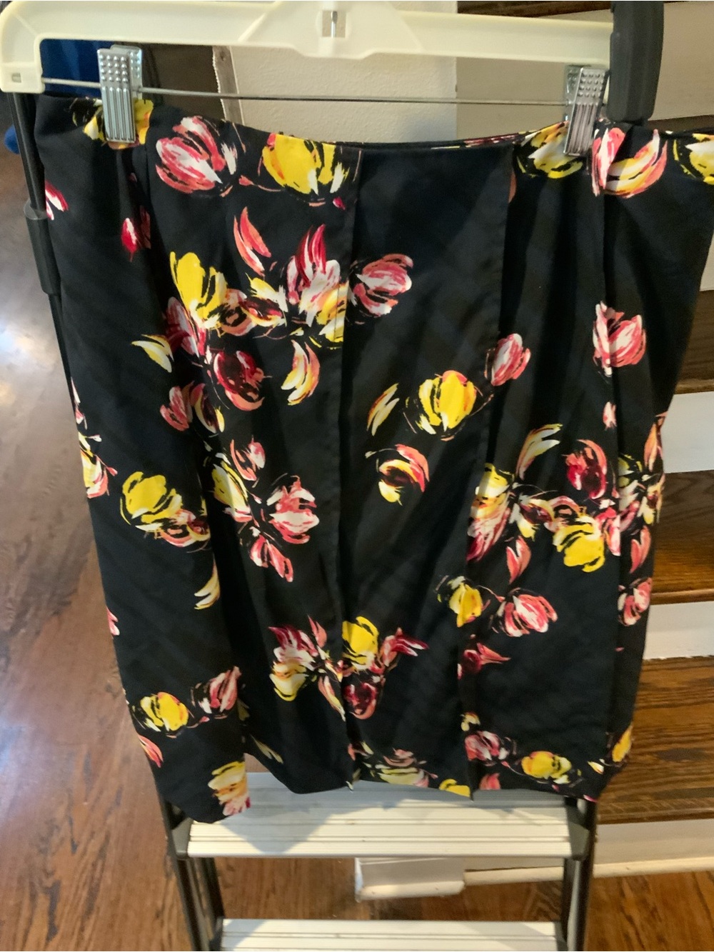 Banana Republic Skirt with Pink & Yellow Floral Print